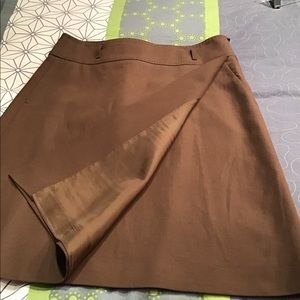 Hugo Boss Unique wrap linen & cotton skirt